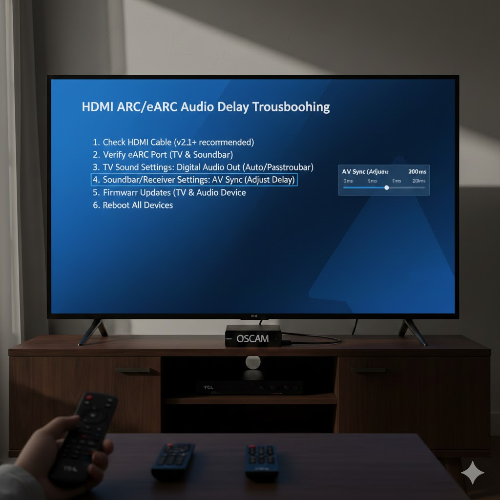 How to fix HDMI ARC/eARC delay ?