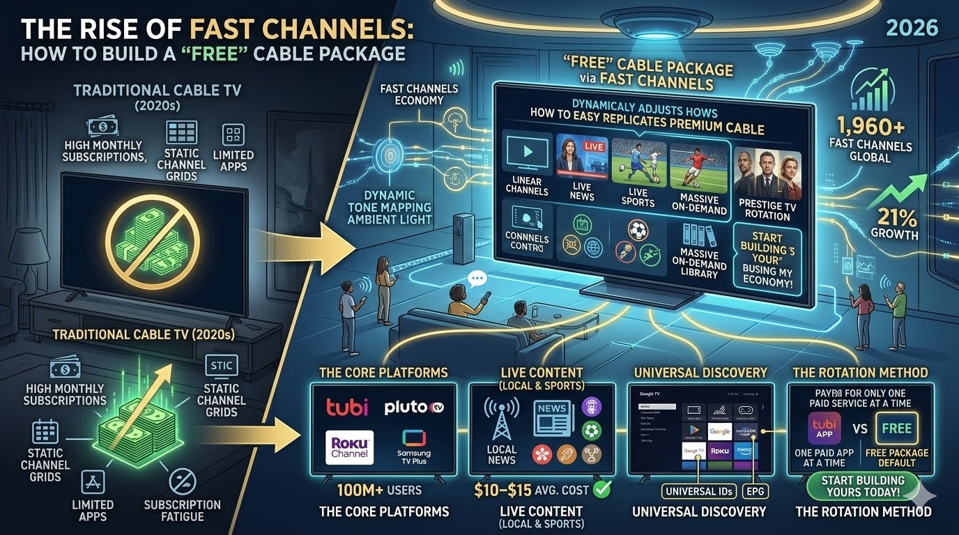 The Rise of FAST Channels: How to Build a “Free” Cable Package